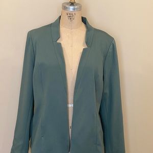 41 Hawthorn Froswick Notched Collar Ponte Blazer, Olive Green, XXL